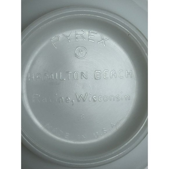Vintage 1940s PYREX Set Of 2 White Opal Glass Ribbed Mixing Bowls 11c & 4 1/2c - Picture 11 of 16